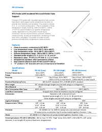 Thumbnail of document Data Sheet - PR-10E RTD Probe w/Insulated Wire & Shrink-Tube Support